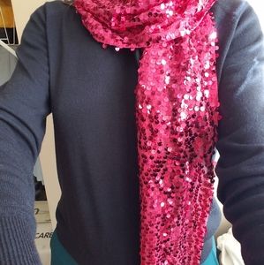 Pink, Red or Purple Sequin Scarf